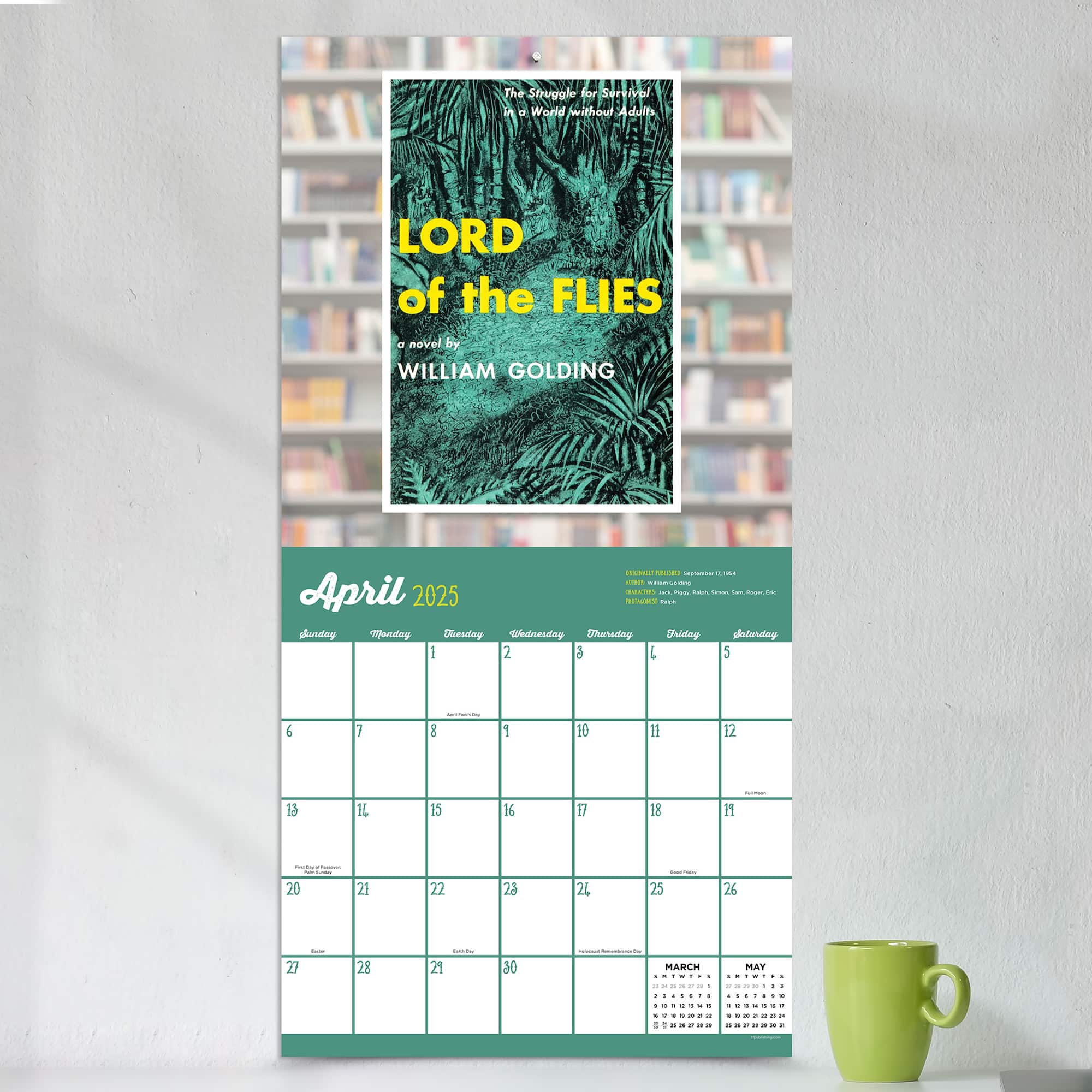 TF Publishing 2025 Banned Book Club Wall Calendar